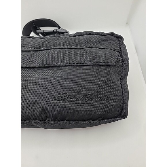 Unisex Eddie Bauer Black Nylon Packable Fanny Waist-pack or Shoulder bag - Picture 2 of 6